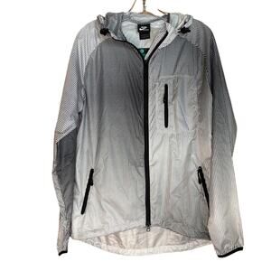 NWT Nike Women's Packable Running Jacket Sportswear, Black White, Size XL
